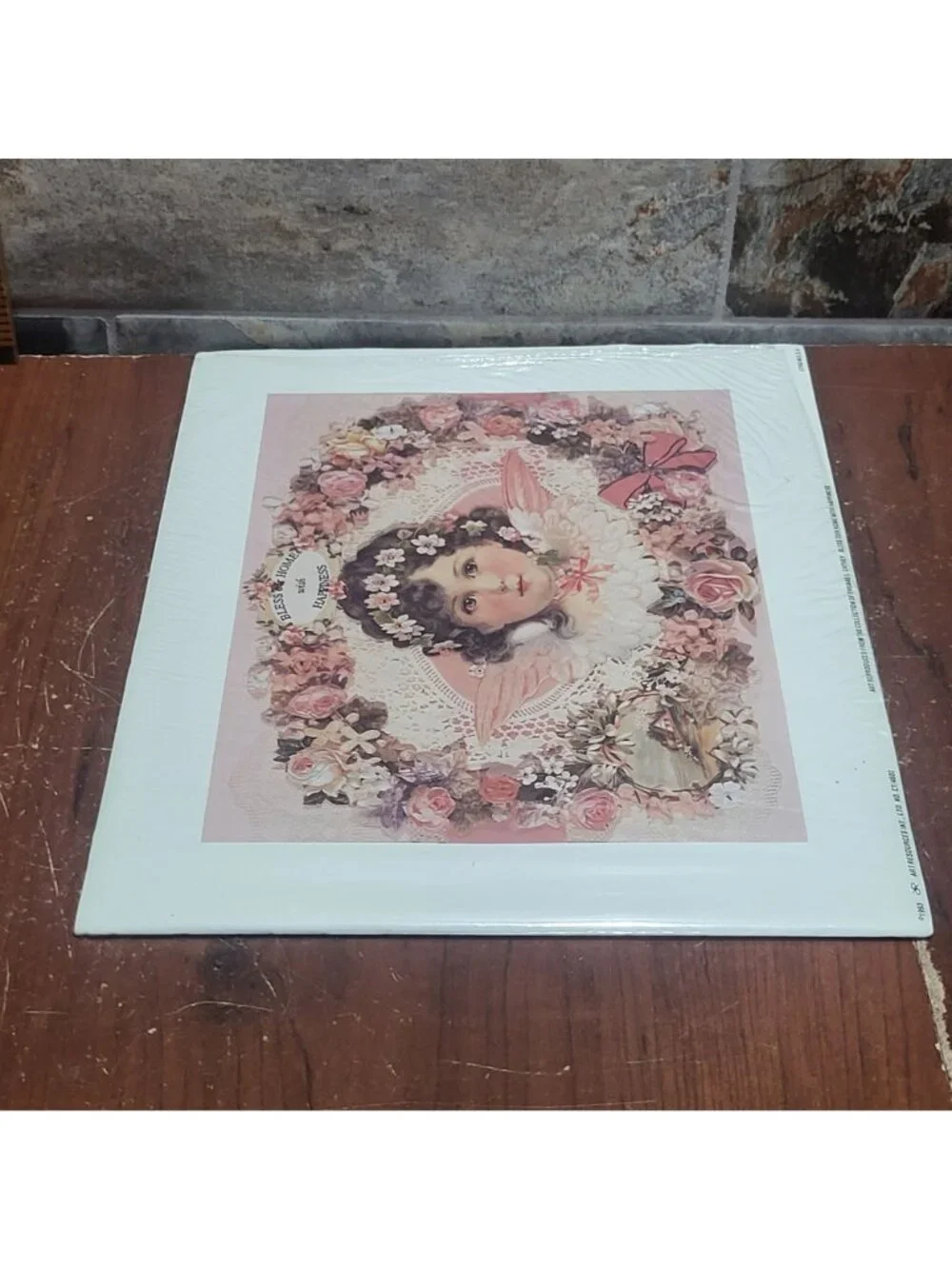 Vintage Unframed Bless Our Home with Happiness Art Print 1993 Thomas Cathey